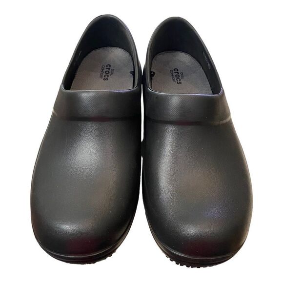 CROCS Neria Pro II Women's Black Dual Comfort Clogs NEW 9 - Picture 4 of 6